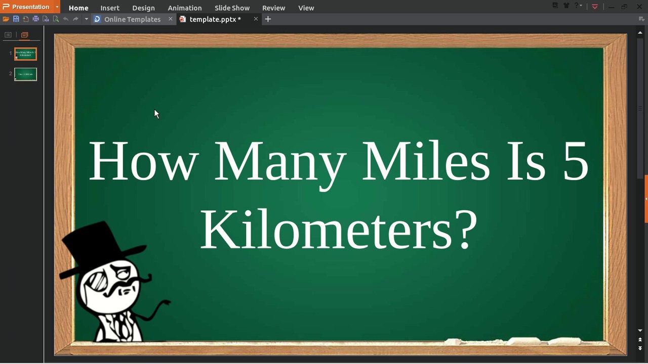 5 kilometers to miles