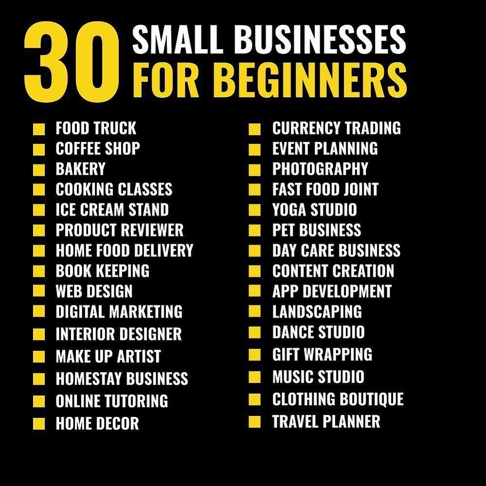 Business Ideas For Beginners