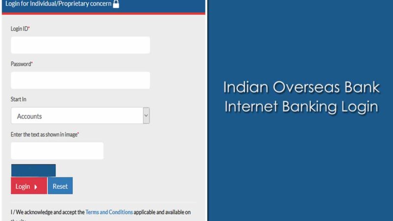 IOB NetBanking Login