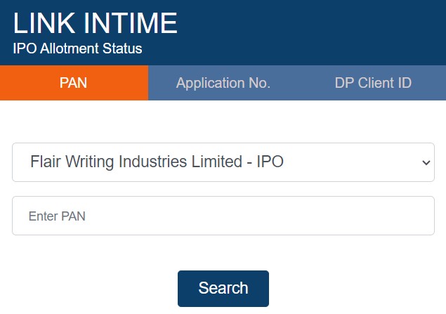 Link Intime IPO Allotment Status