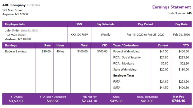 Paycheck Stub Creators