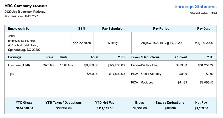 Pay Stubs Online Free