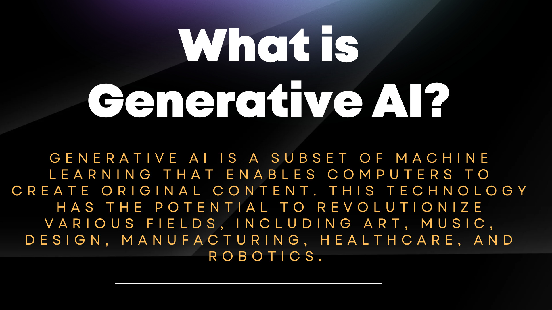 What is Generative AI