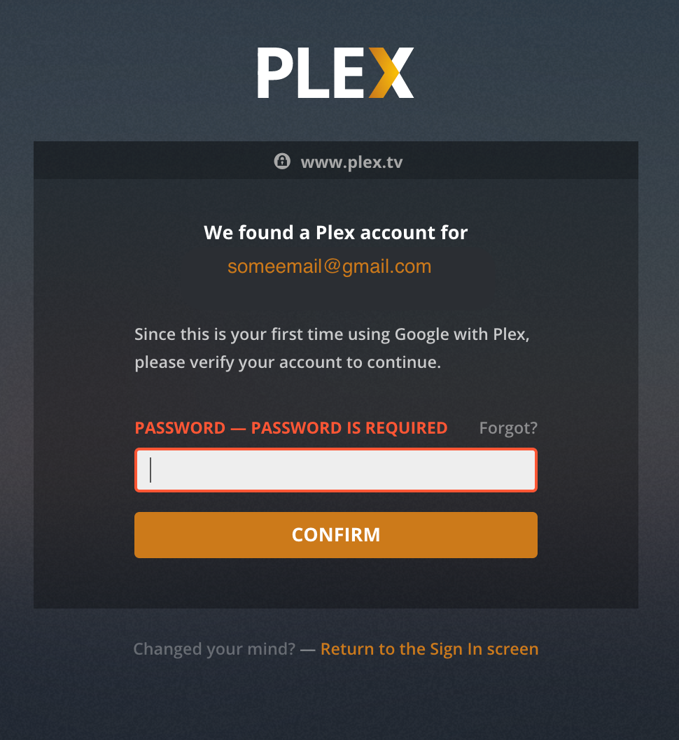 Plex.Tv/Link