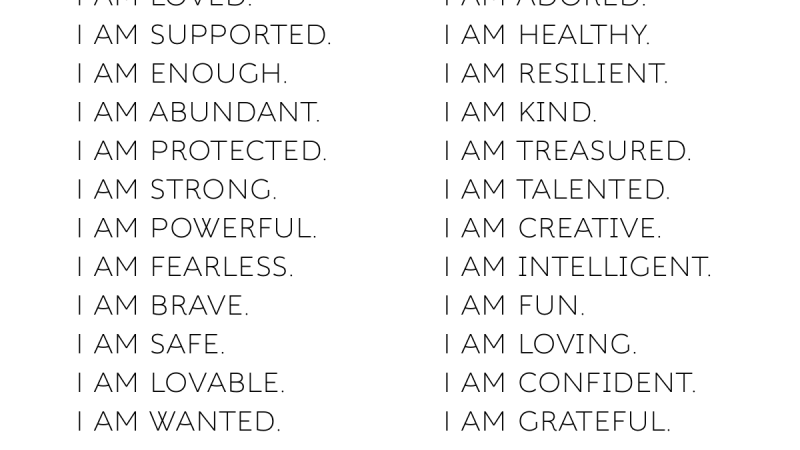 I Am Affirmations